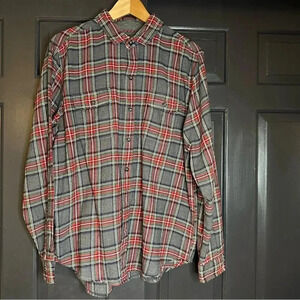 Woolrich Mens  Plaid Long Sleeve Collared Flannel ButtonUp Cotton XL (h8